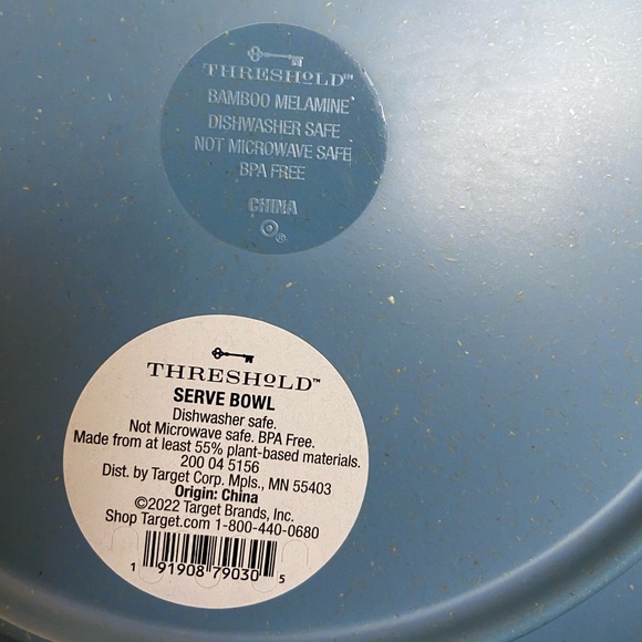 Lot of Threshold large serving bowl, napkins, drink coasters - Picture 4 of 9